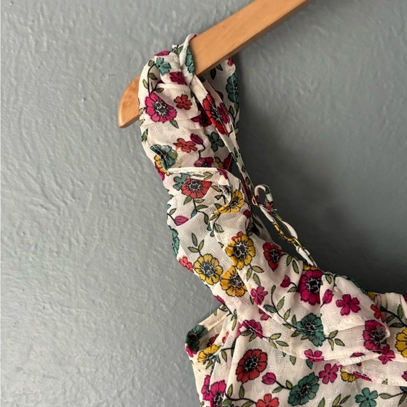 TopShop | floral | adjustable | off shoulder | double layer | flouncy | tank | 4 - Picture 8 of 9